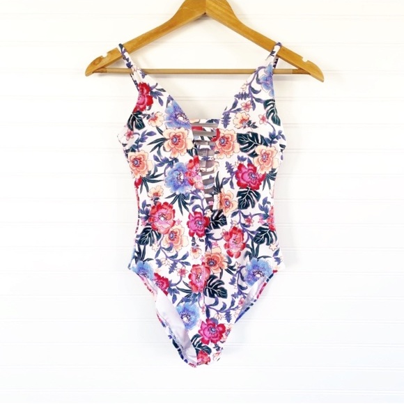 Time and Tru Other - floral bathing suit